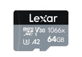 Lexar 1066x A2 U3 V30 microSD memory card for 4K video and drone use