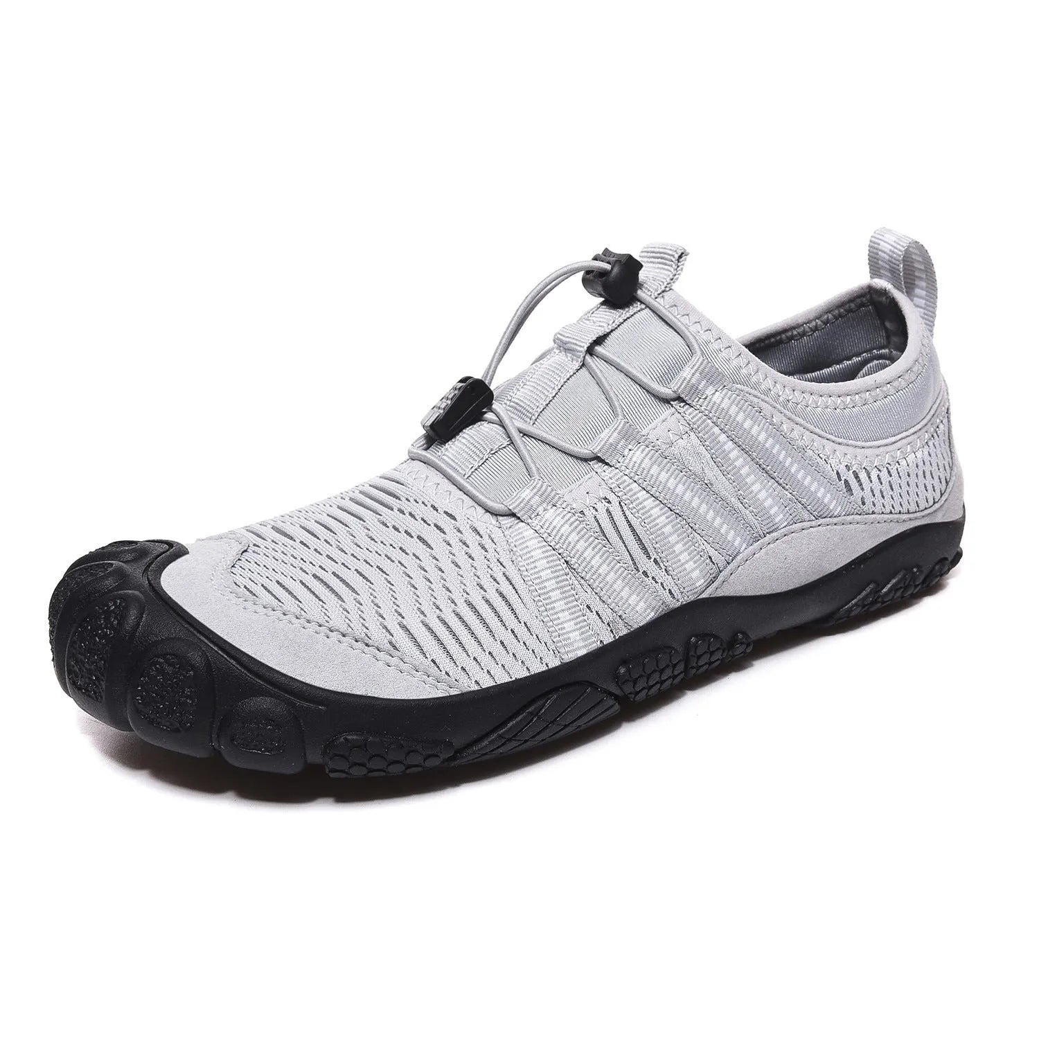 Low-top elastic band water shoes in multiple colours with mesh upper and rubber sole