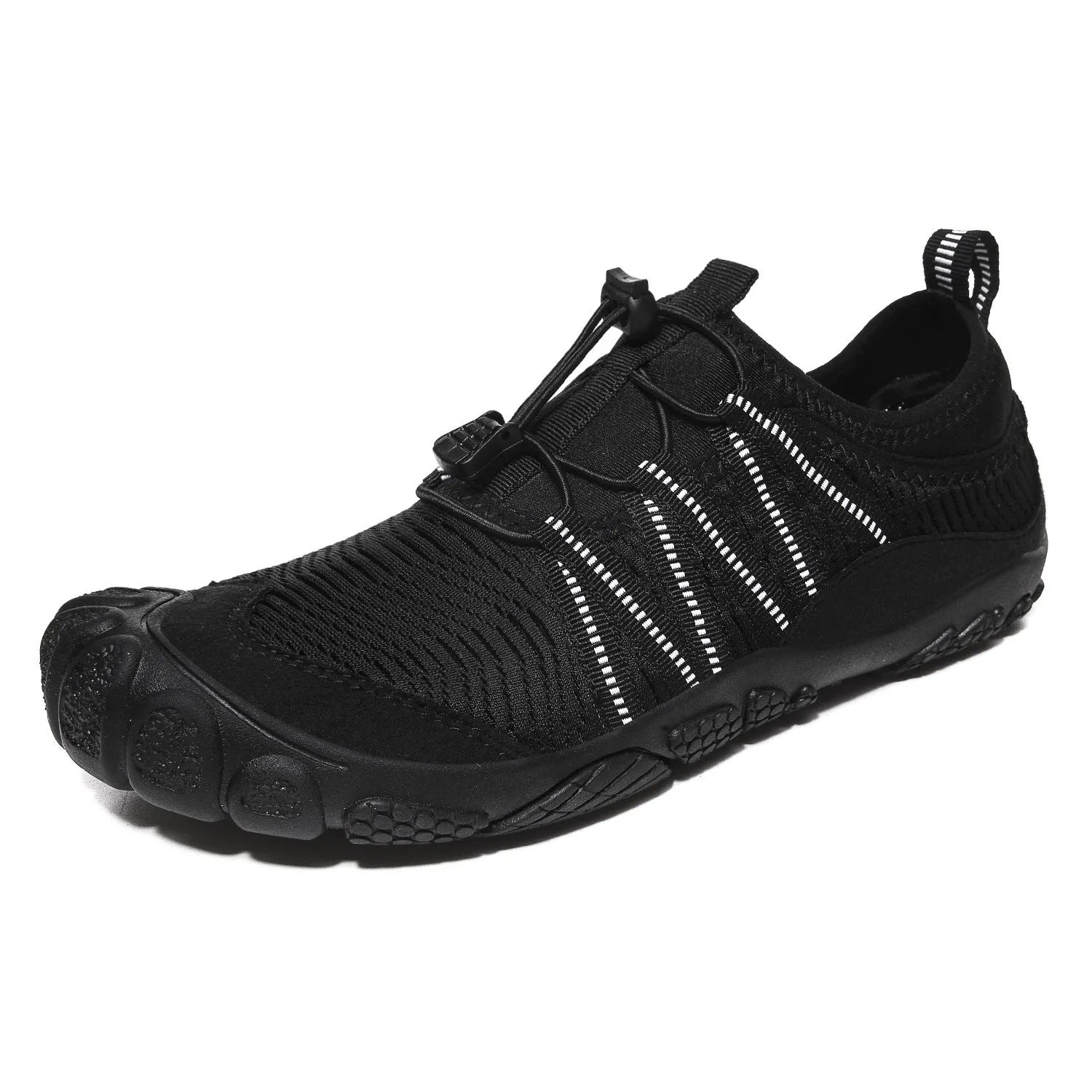 Low-top elastic band water shoes in multiple colours with mesh upper and rubber sole