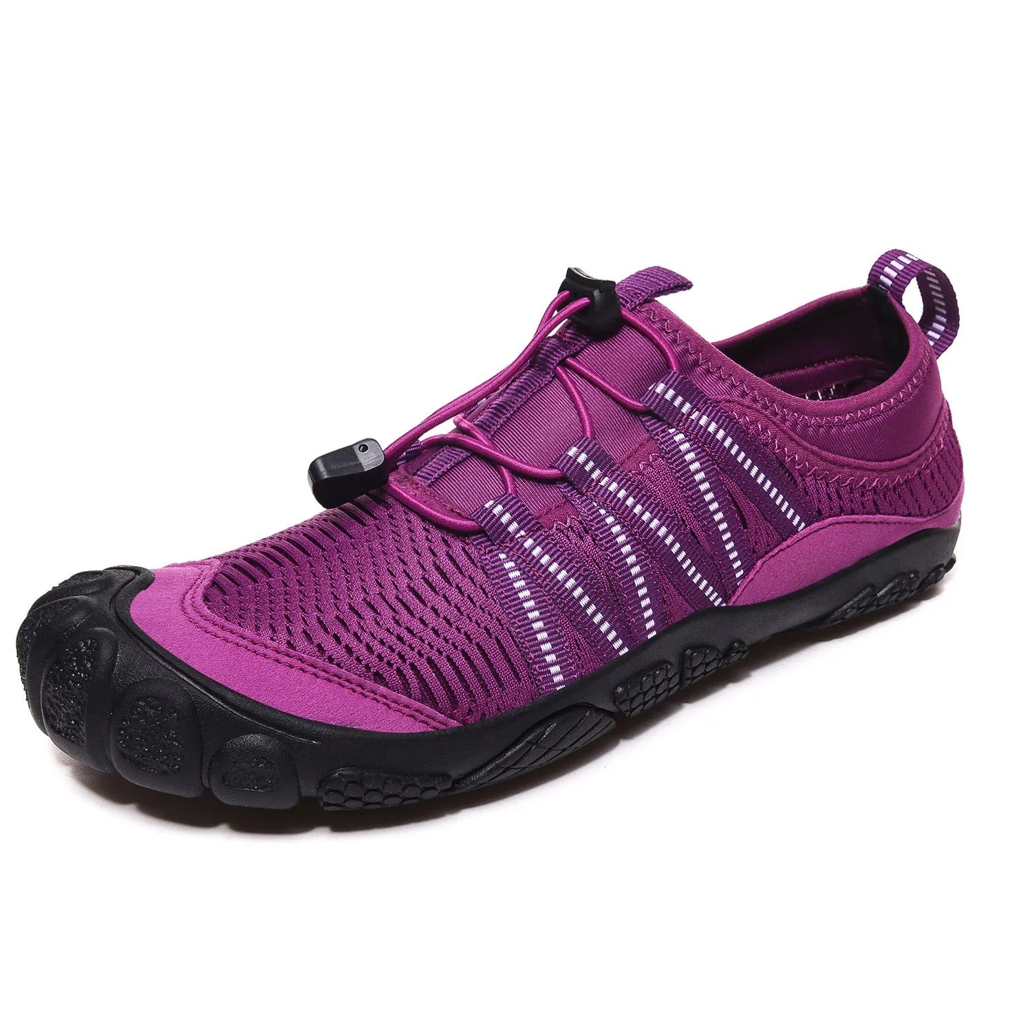 Low-top elastic band water shoes in multiple colours with mesh upper and rubber sole