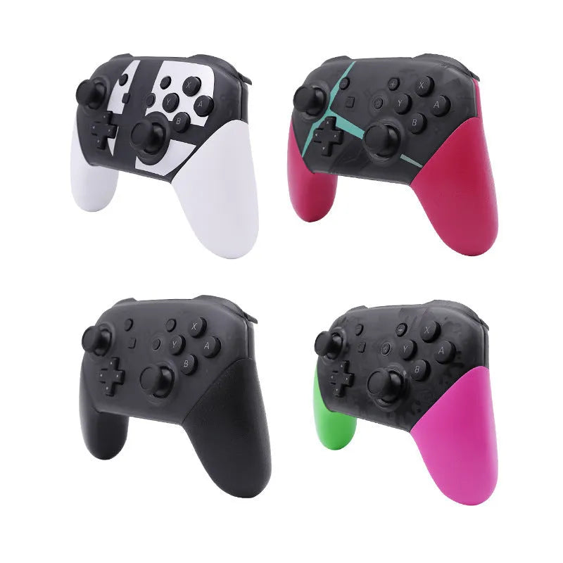 Black wireless Bluetooth gamepad controller for Nintendo Switch Pro Lite with USB cable