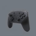Black wireless Bluetooth gamepad controller for Nintendo Switch Pro Lite with USB cable