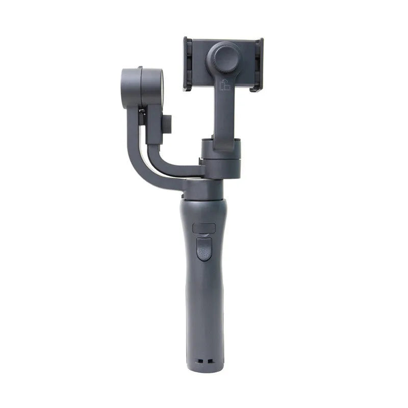 Mobile phone three-axis stabilizer gimbal with plastic construction and tripod attachment