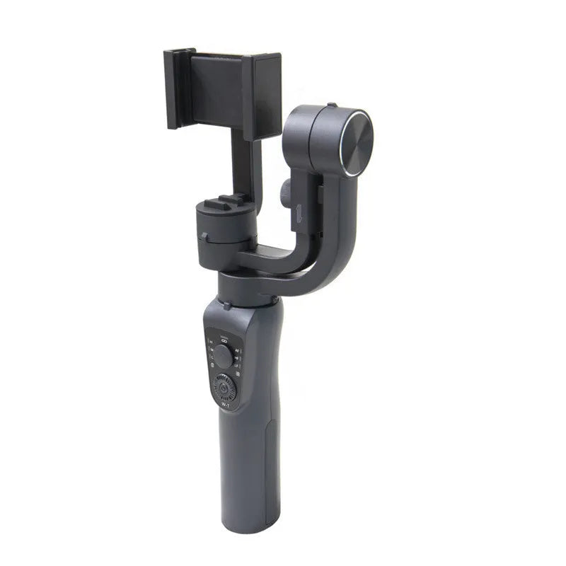 Mobile phone three-axis stabilizer gimbal with plastic construction and tripod attachment