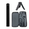 Mobile phone three-axis stabilizer gimbal with plastic construction and tripod attachment