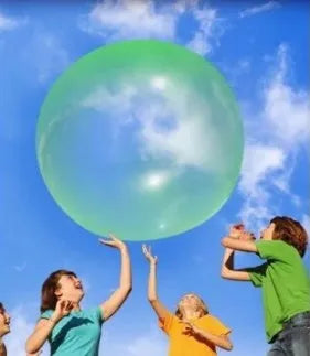 Inflatable TPR bouncy ball in pink, yellow, green, and blue colours with size options from 40 cm to 120 cm diameter