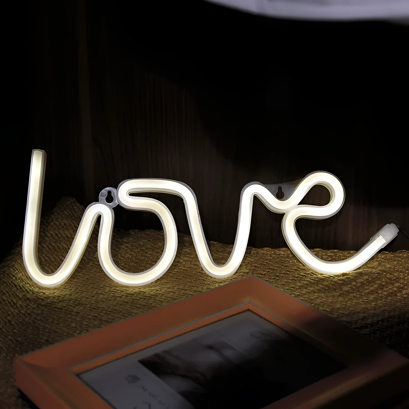 SMD2835 LED neon sign light in silicone shell with pink, blue, green, and red colour options