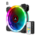 12cm camouflage pattern RGB colour-changing computer chassis cooling fan.
