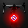 Bicycle intelligent auto brake sensor light with waterproof LED, rechargeable, zodiac streamlined style, PC engineering plastics