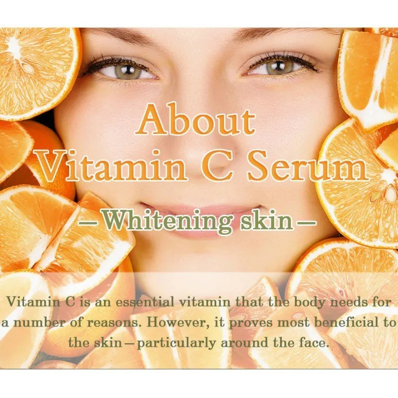 10ml bottle of Vitamin C hyaluronic acid facial serum for anti-aging and moisturising