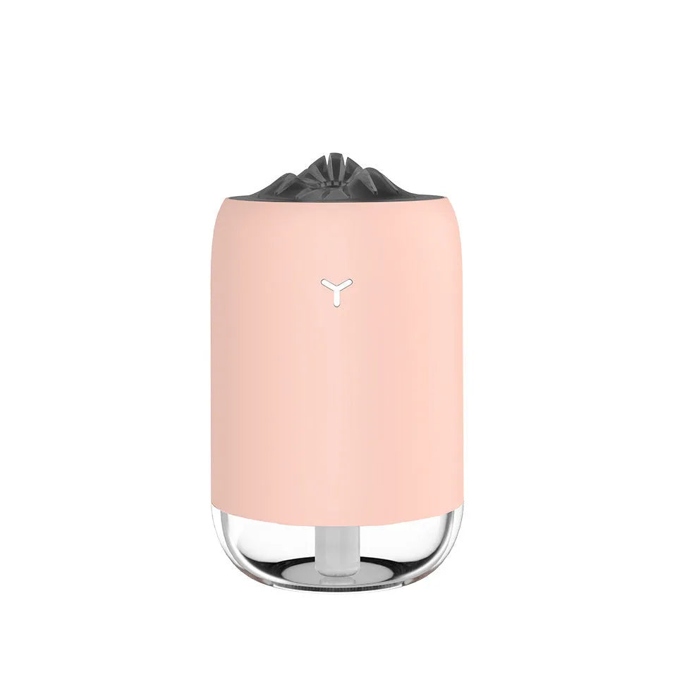 Magic Flame Humidifier columnar ultrasonic diffuser with LED flame effect in white colour