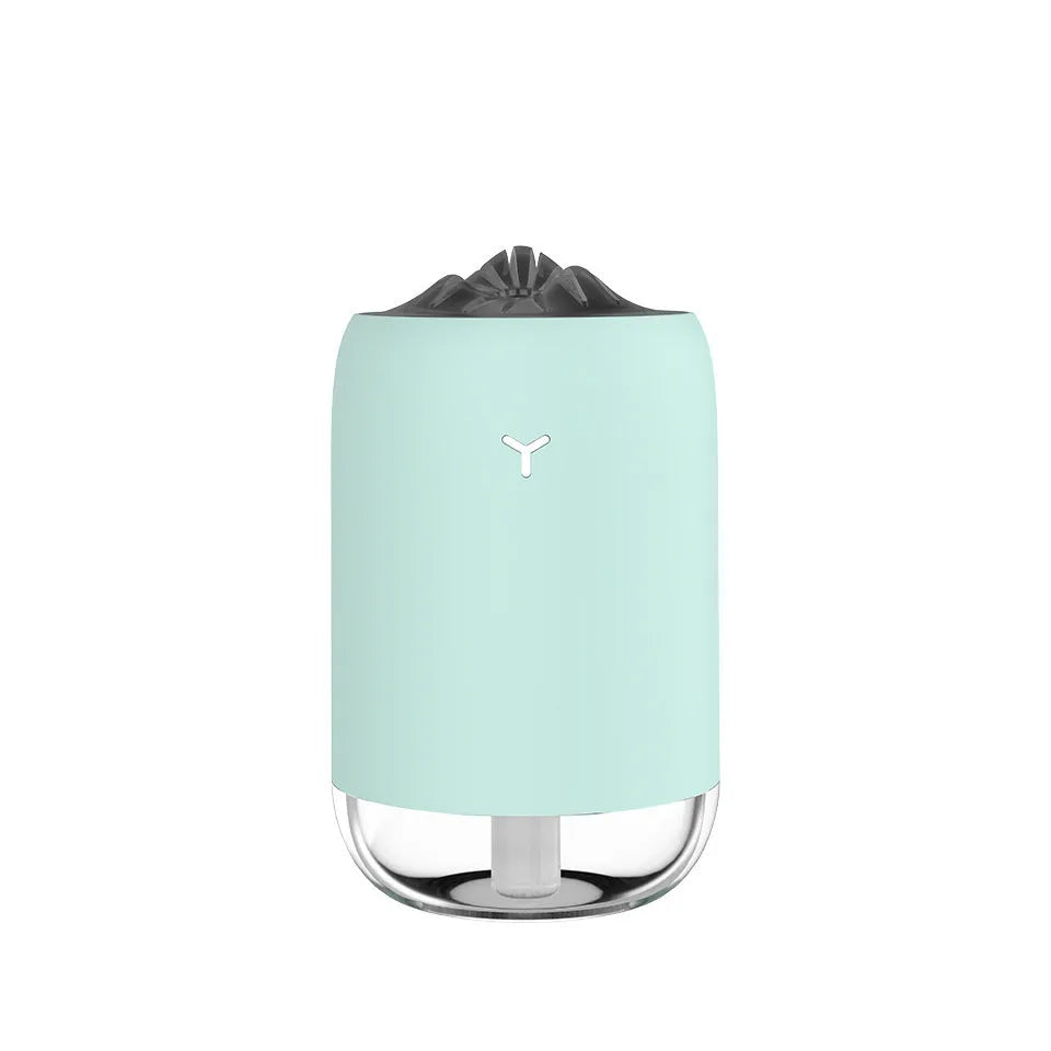 Magic Flame Humidifier columnar ultrasonic diffuser with LED flame effect in white colour