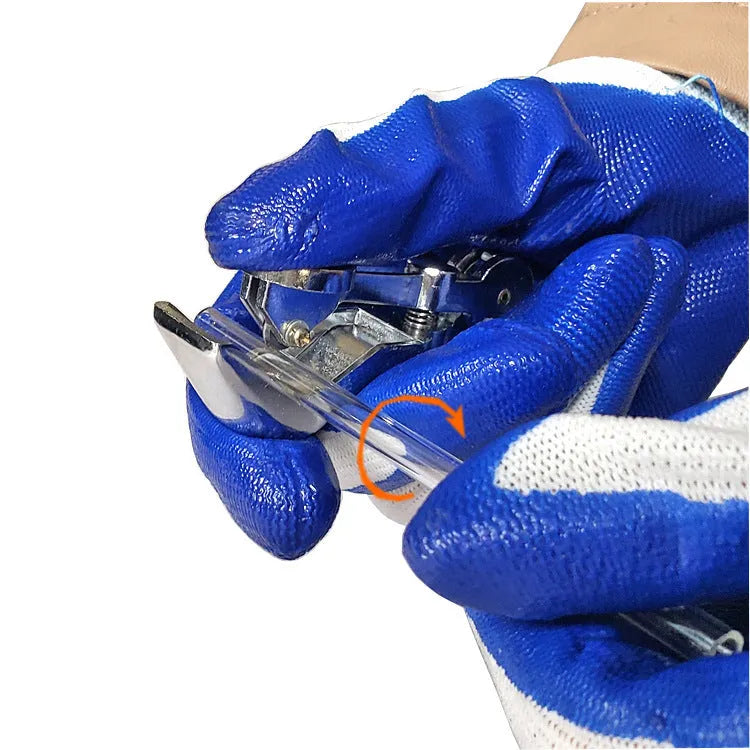 Zinc alloy glass tube cutter tool with 45mm maximum cutting diameter for glass rods and tubes