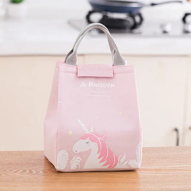 Insulated lunch box set with carrying bag in Oxford cloth, designed for office workers