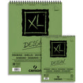 Green water-soluble pencil sketchbook in spiral-bound A3 and A4 sizes.