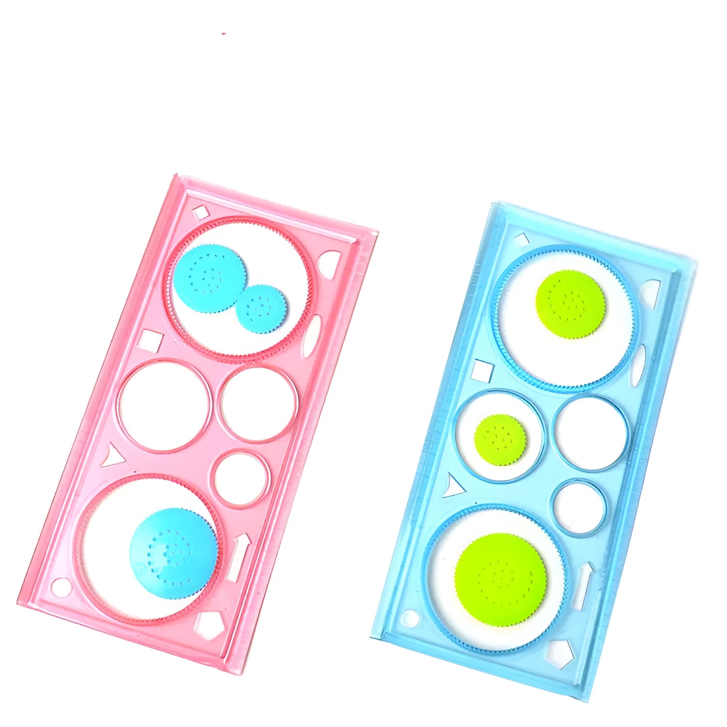 Plastic hollow wreath template set for drawing and crafting projects