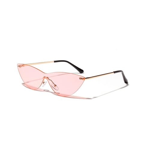 Brown vintage-style adult sunglasses with metal frame and tinted lenses.