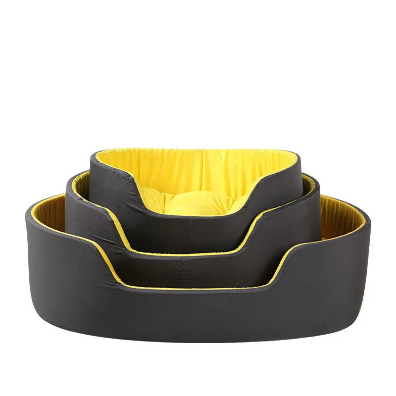 Green washable cloth pet kennel for a dog or cat, shown in a medium size.