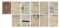 Vintage style A5 notebook with distressed paper pages and hemp rope binding