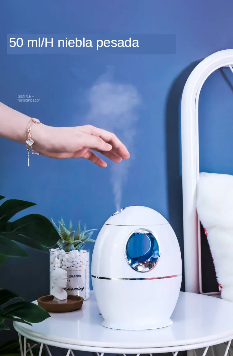 White round USB aromatherapy spray humidifier with 800ml water tank