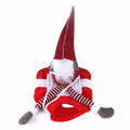 Red Santa Claus pet costume with flannel fabric and Velcro closure for dogs and cats at Christmas