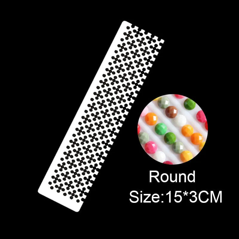 Stainless steel diamond painting ruler with square mesh grid for drill placement.