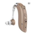 Blue hearing aid earphone accessories for G25 model amplifiers with US electrical plug
