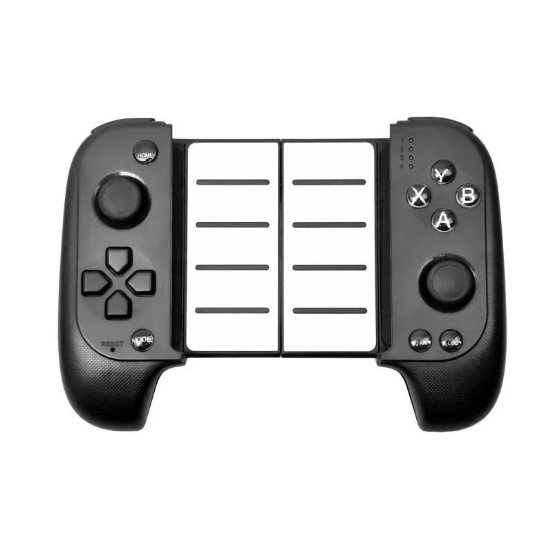 Cytec wireless Bluetooth game controller with telescopic handle for mobile phones in black and red/blue colours.