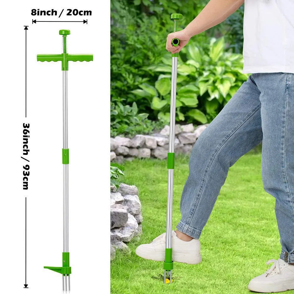 Aluminium manual weeding tool with ABS PP components for garden maintenance
