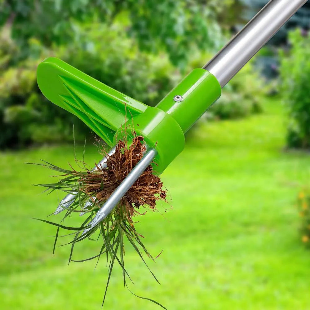 Aluminium manual weeding tool with ABS PP components for garden maintenance