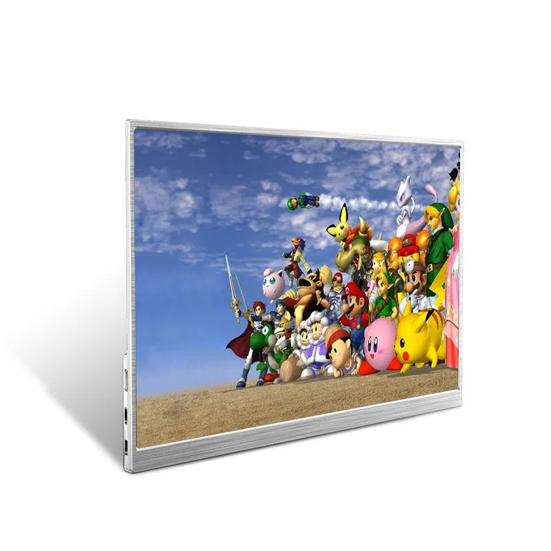 Zeuslap 15-inch portable USB-C monitor with HDMI cable on a desk