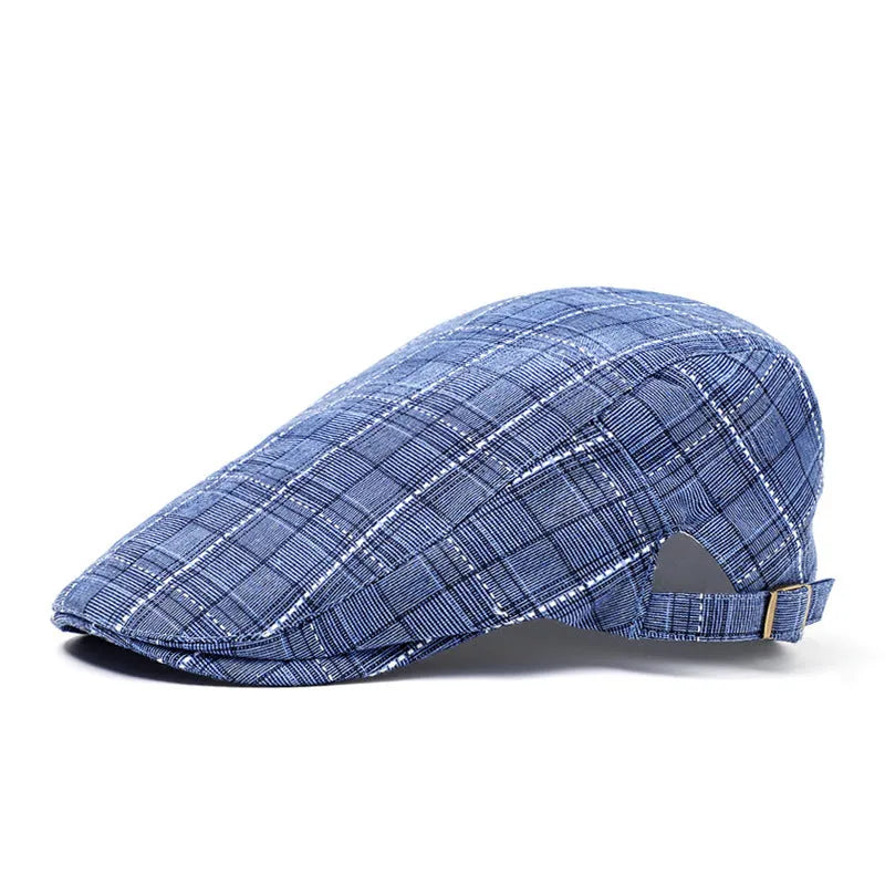 Cotton peaked cap with satin weave, tapered crown, short brim, in four colours: black, coffee, grey, navy blue