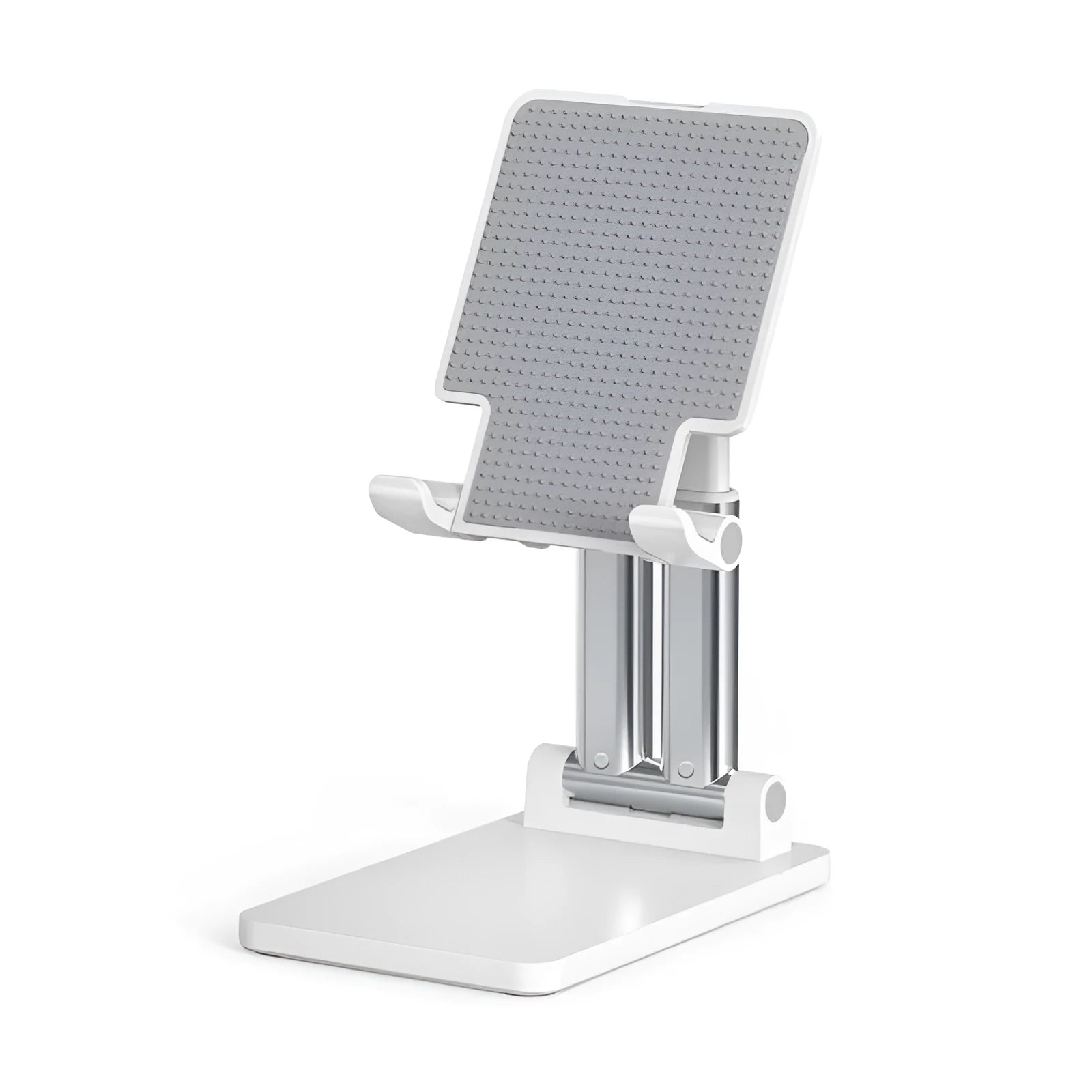 Black and white universal dual-rod adjustable desktop bracket for phablet phones