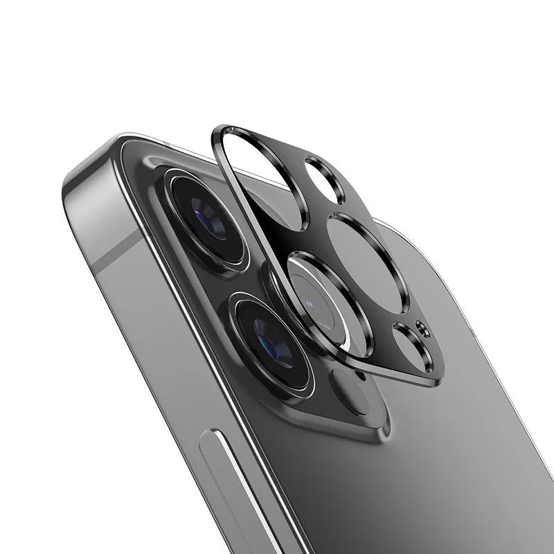 Mobile Phone Lens Film for iPhone 12 Series 0.5mm Thin Flexible Fiber Glass Camera Protective Film with Laser Cutting and 3M Adhesive in Black Blue Golden Green Red Silver