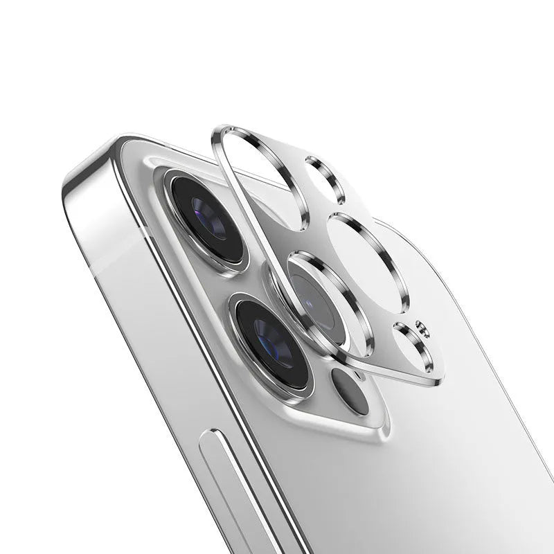 Mobile Phone Lens Film for iPhone 12 Series 0.5mm Thin Flexible Fiber Glass Camera Protective Film with Laser Cutting and 3M Adhesive in Black Blue Golden Green Red Silver