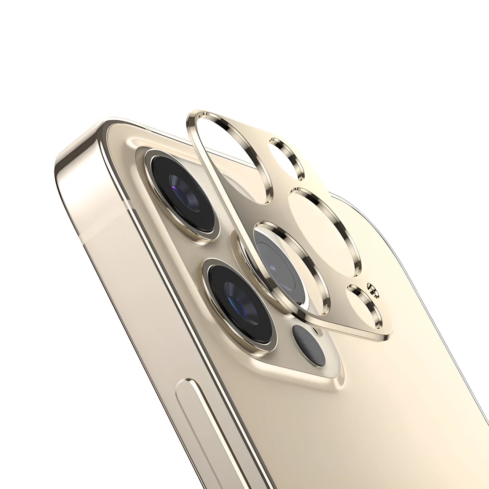 Mobile Phone Lens Film for iPhone 12 Series 0.5mm Thin Flexible Fiber Glass Camera Protective Film with Laser Cutting and 3M Adhesive in Black Blue Golden Green Red Silver