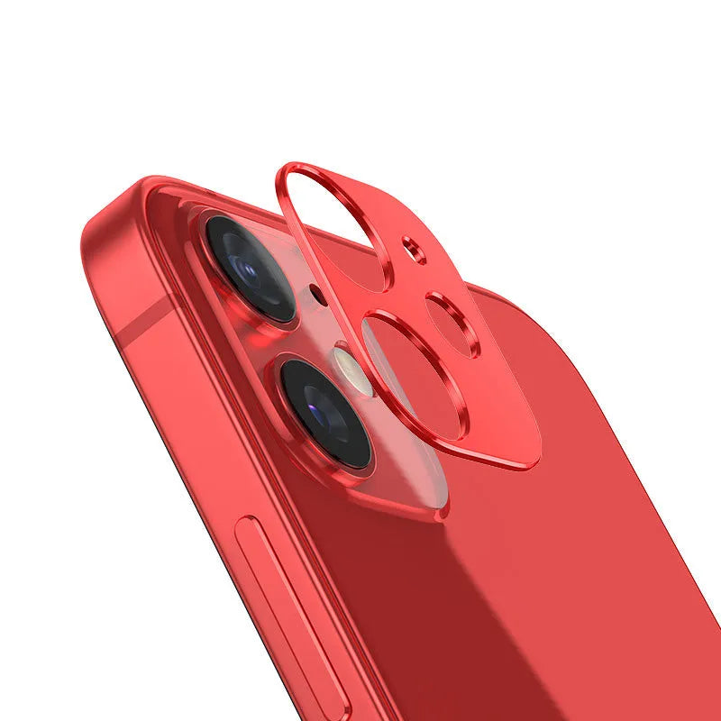 Mobile Phone Lens Film for iPhone 12 Series 0.5mm Thin Flexible Fiber Glass Camera Protective Film with Laser Cutting and 3M Adhesive in Black Blue Golden Green Red Silver