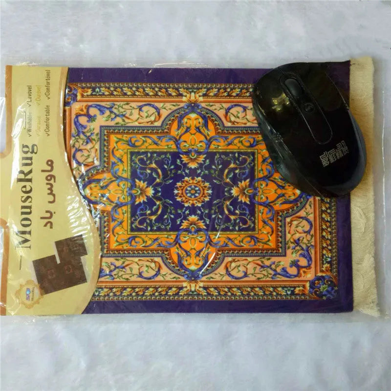 Dunhuang Mural Persian carpet mouse pad, 230x180mm single-sided rubber pad with warm hands feature