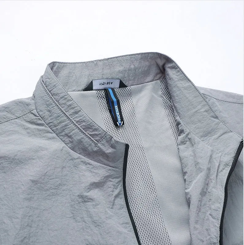 Kentino men's lightweight polyester summer shirt in blue for sun protection
