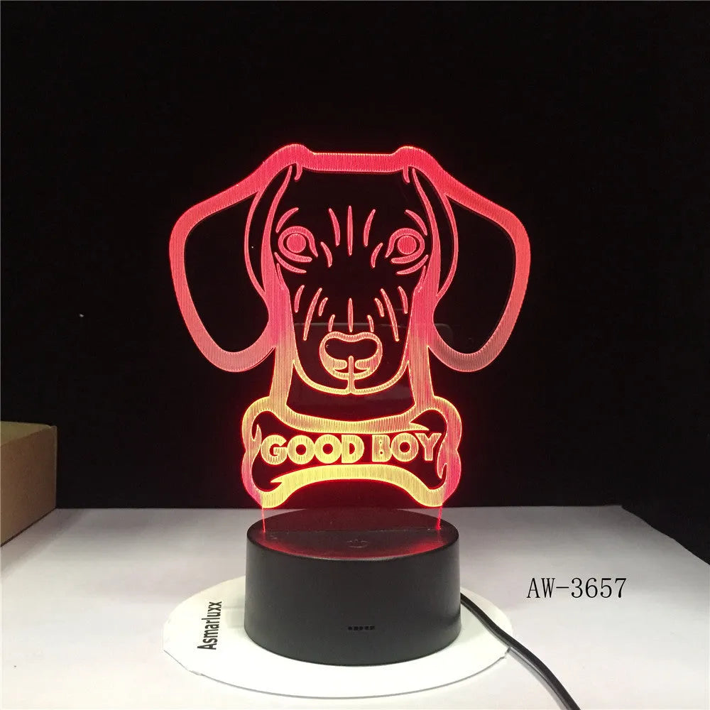 Colourful gradient light shining from a remote control LED table lamp with an acrylic shade on a black base.