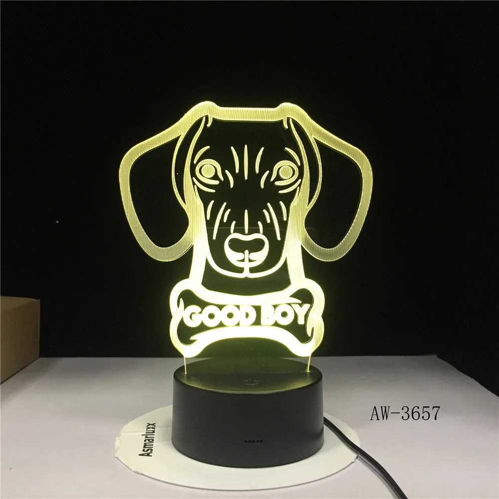 Colourful gradient light shining from a remote control LED table lamp with an acrylic shade on a black base.