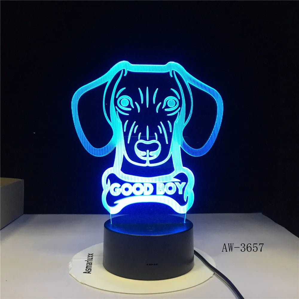 Colourful gradient light shining from a remote control LED table lamp with an acrylic shade on a black base.