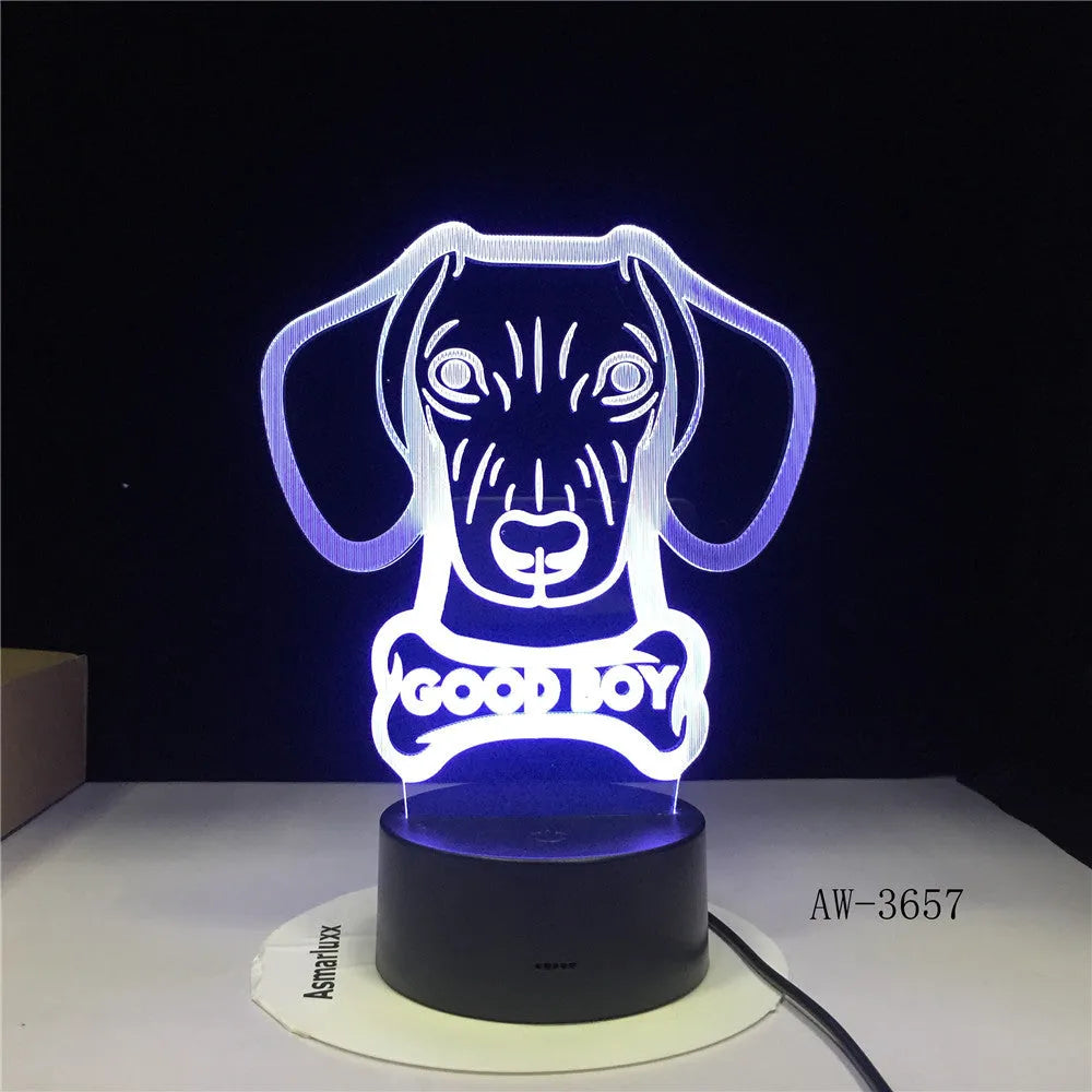 Colourful gradient light shining from a remote control LED table lamp with an acrylic shade on a black base.
