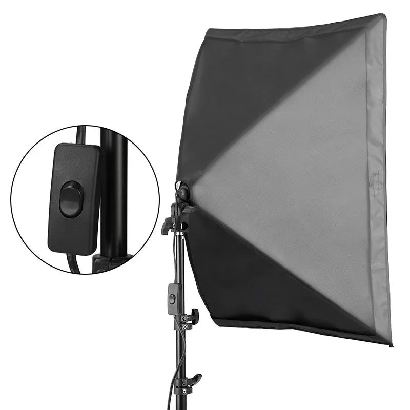 LIBEN photography lighting kit with tripod, soft light cloth, and reflective backdrop for smartphone studio shooting