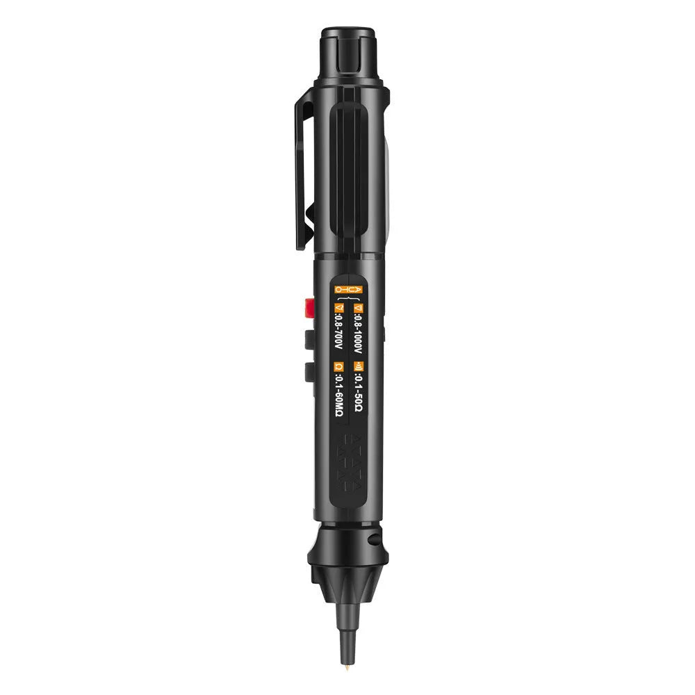 ET8906 or ET8908 auto-ranging digital multimeter with test leads for electrical diagnostics.