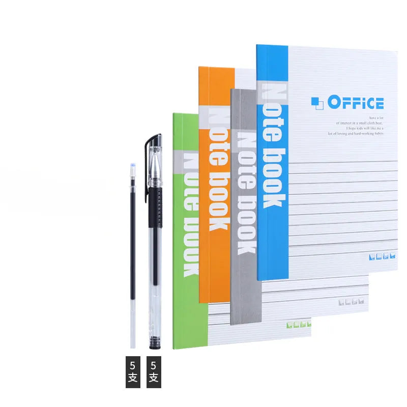Striped business notepad in Japanese Korean style with wholesale pack options