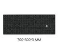 EXCO large grey cloth gaming mouse pad wrist support rest on a desktop.