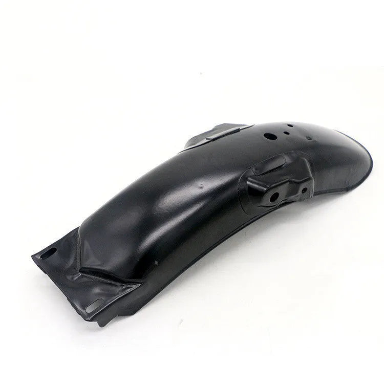 32cm black steel front fender mudguard for Honda CG125 motorcycle on white background