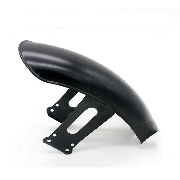 32cm black steel front fender mudguard for Honda CG125 motorcycle on white background