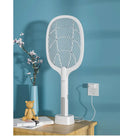 USB rechargeable electric mosquito swatter with 3000V grid and nickel-zinc iron outer net